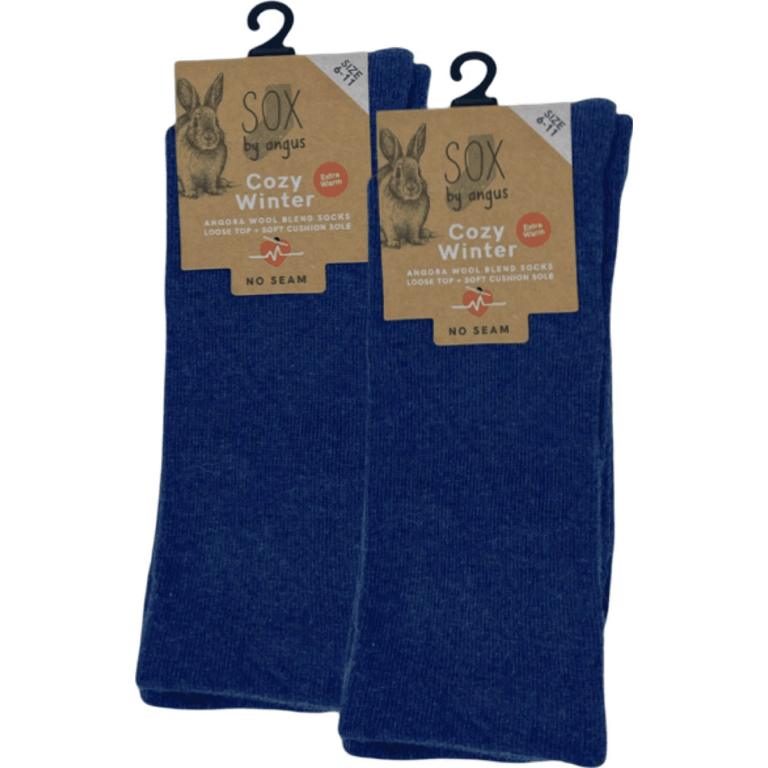 Cloud Soft Denim Socks No Seam Angora Comfort
